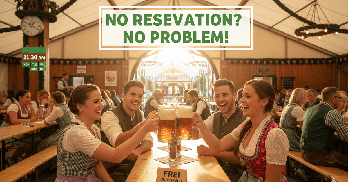 How to Get Into Oktoberfest Tents Without Reservations
